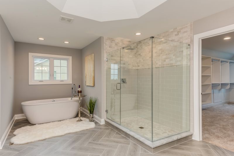 Walk-In Shower with Rain Showerhead